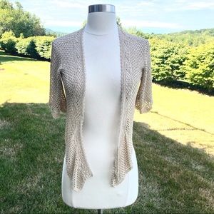 Theory Open Front Crochet Petite Top